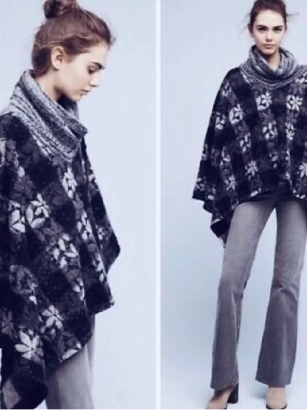 Anthropologie Wintertide Wool Poncho